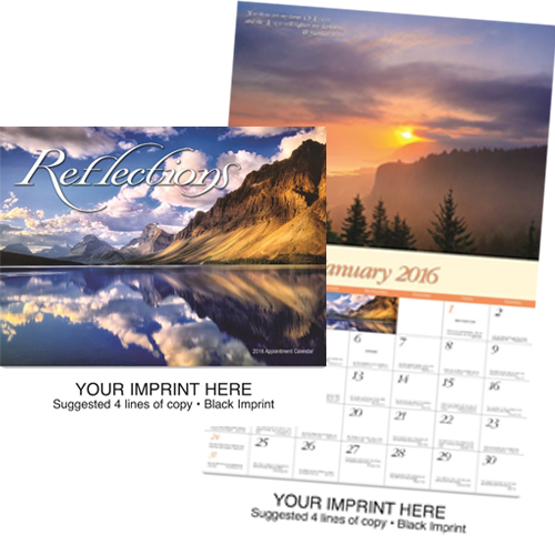 Promotional Imprinted Calendar - Reflections-Universal #806