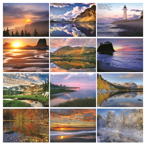 Personalized Scenic Calendar - Reflections-Universal #806