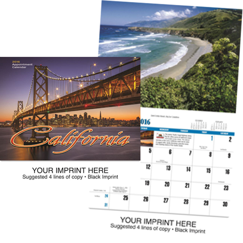 Custom Scenic Calendar - California #811