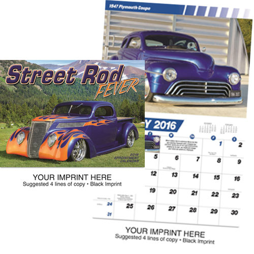 Custom Imprinted Car Calendar - Street Rod Fever #824