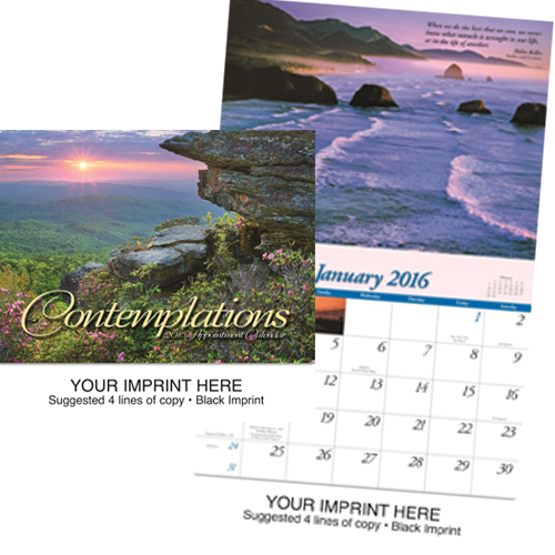 Custom Imprinted Calendar - Conteplations #825