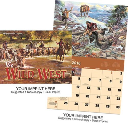 Custom Imprinted Calendar - Art of the West #826