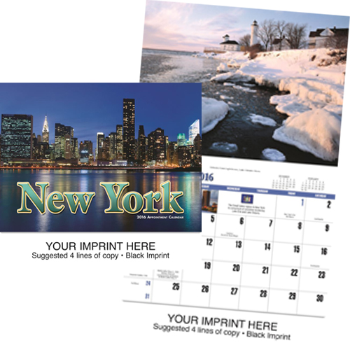 Custom Imprinted Scenic Calendar - New York #838