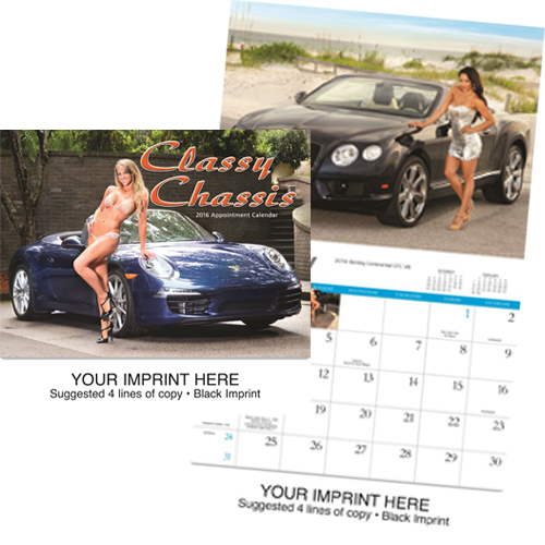 Custom Imprinted Swimsuit Calendar - Classy Chassis #850