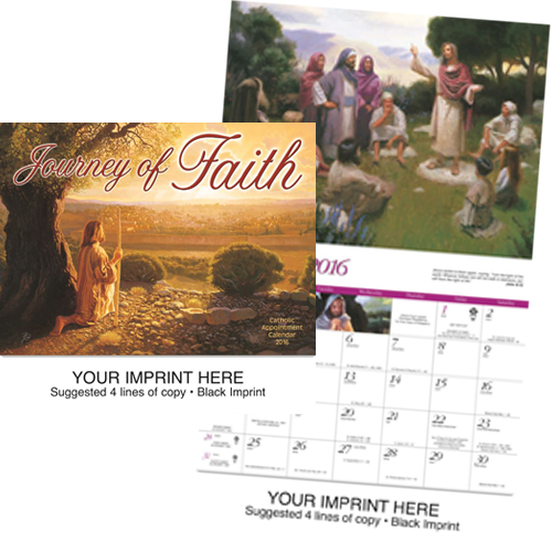 Custom Catholic Imprinted Calendar - Journey of Faith-Catholic #866