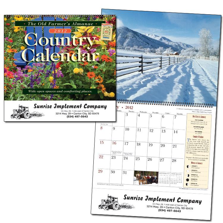 Custom Imprinted Calendar - Country #OF56CC1